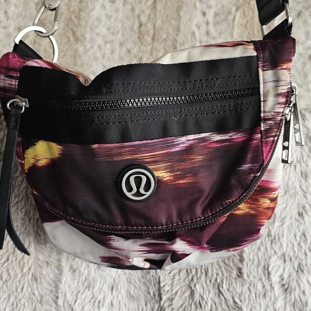 lululemon athletica Burgundy Crossbody Bag with Adjustable Strap